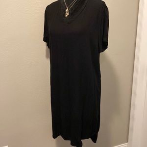 Black T shirt dress.    Size M.